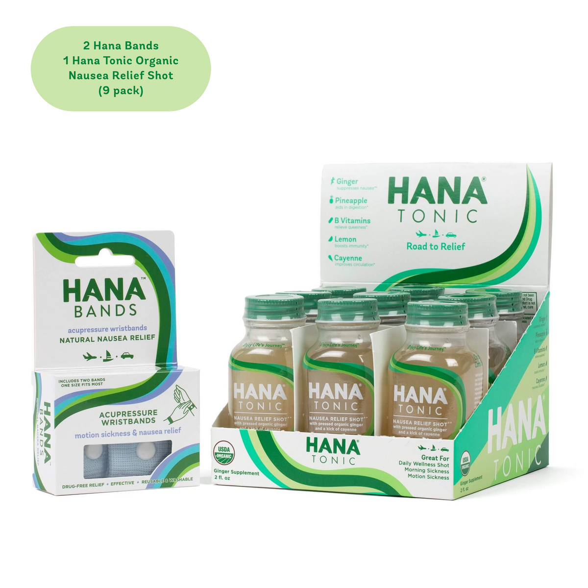 2 Hana Bands &amp; 1 Hana Tonic (9 pack)