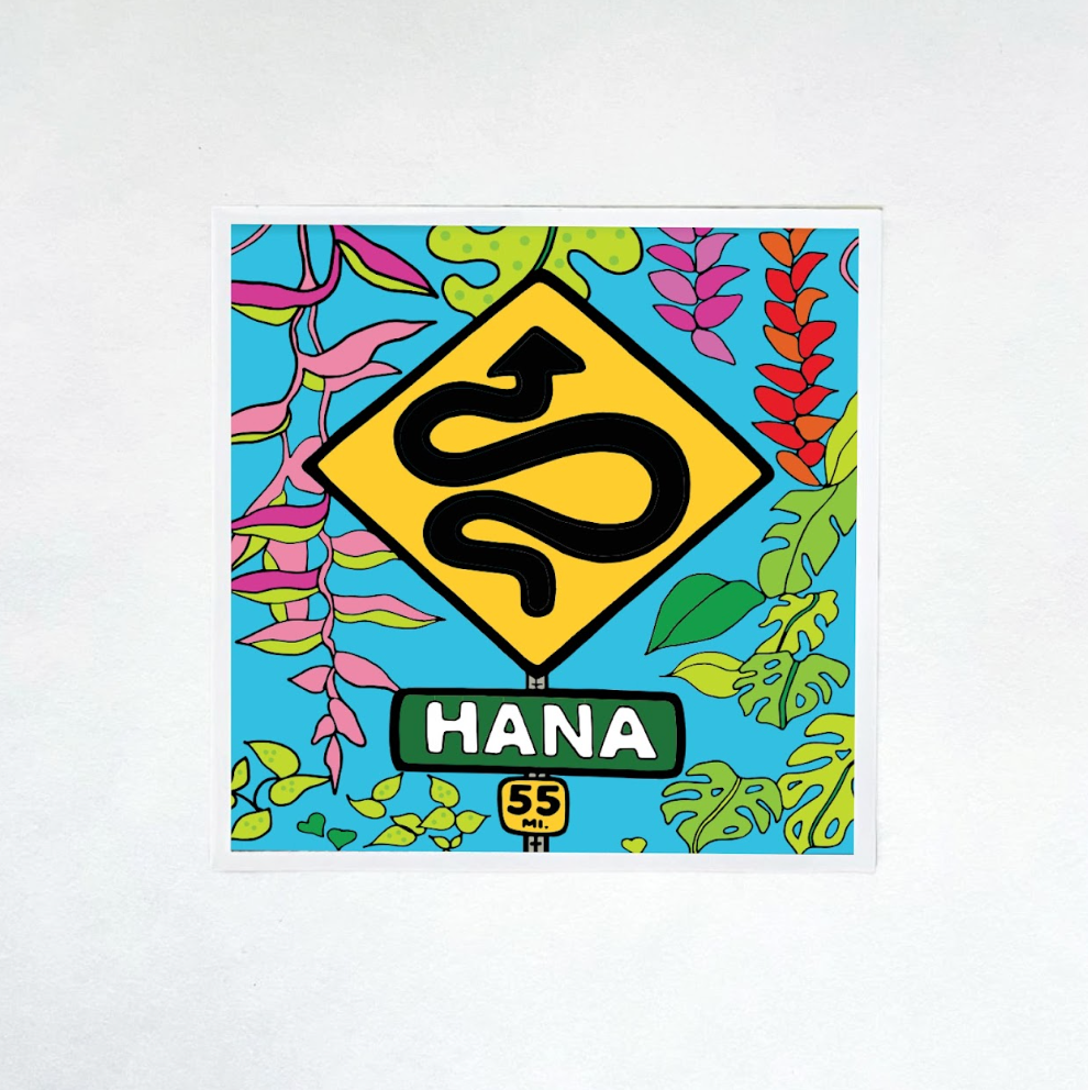 Sticker- Curves Ahead - Hana Tonic